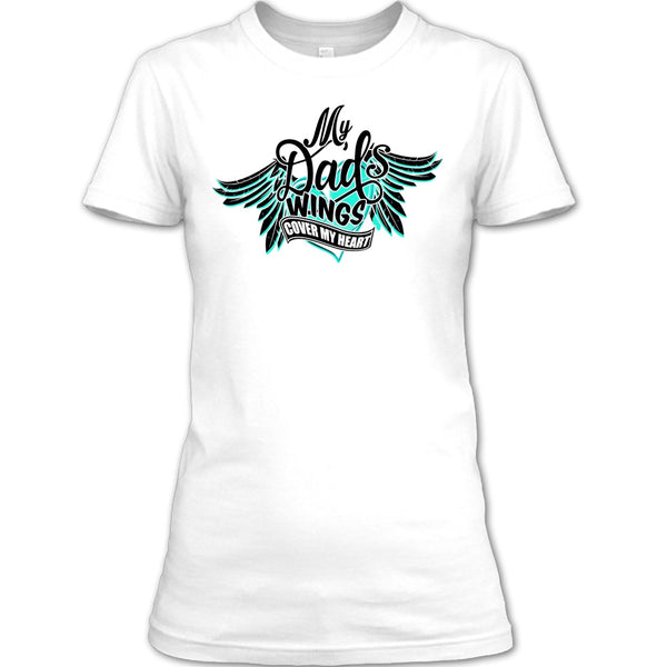 My Dad Wing's Cover My Heart T Shirt, I Love My Dad T Shirt
