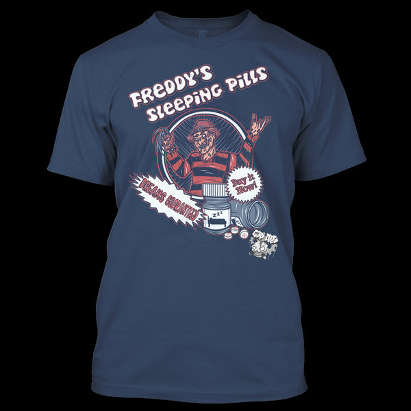 A black t-shirt with the shopify logo