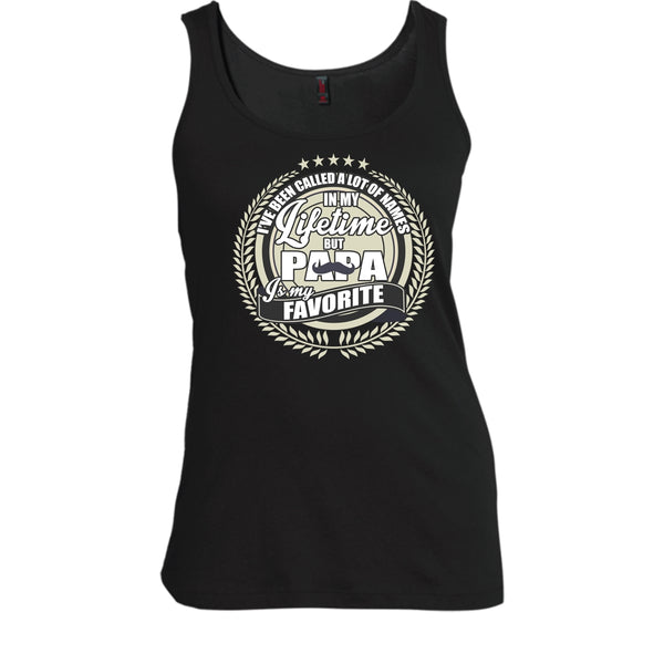 Papa Is My Favorite Name T Shirt, Coolest Papa Ever Tank Top