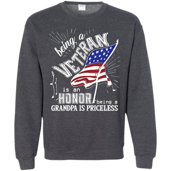 Being A Grandpa Is Princess T Shirt, Coolest Veteran Grandpa Sweatshirt