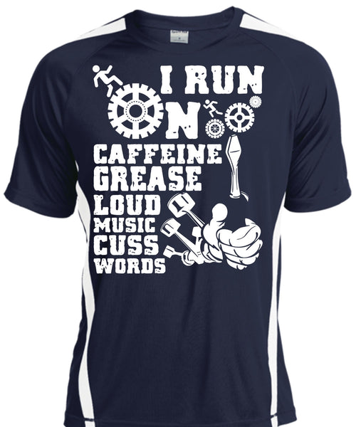 I Run On Caffeine T Shirt, Being A Mechanic T Shirt, Cool Shirt