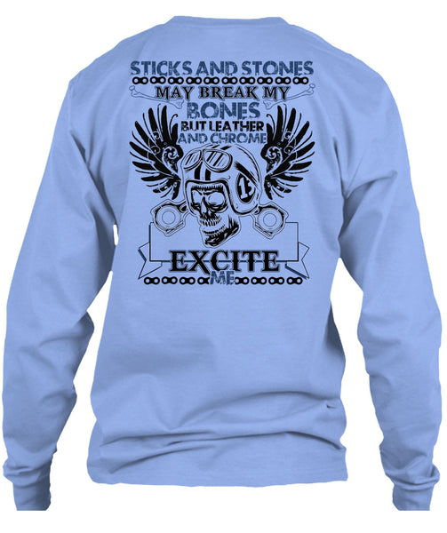 Sticks And Stones T Shirt, I Love Biker T Shirt