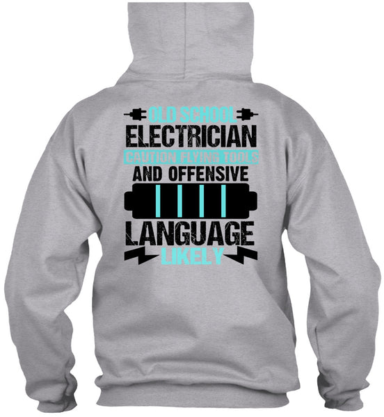 Old School Electrician T Shirt, I Love Electrician T Shirt