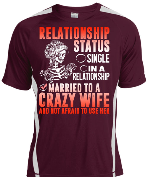 Married To A Crazy Wife T Shirt, Being A Wife T Shirt, Cool Shirt