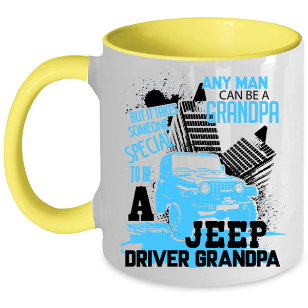 Special Man To Be A Jeep Driver Grandpa Coffee Mug, Grandpa Accent Mug
