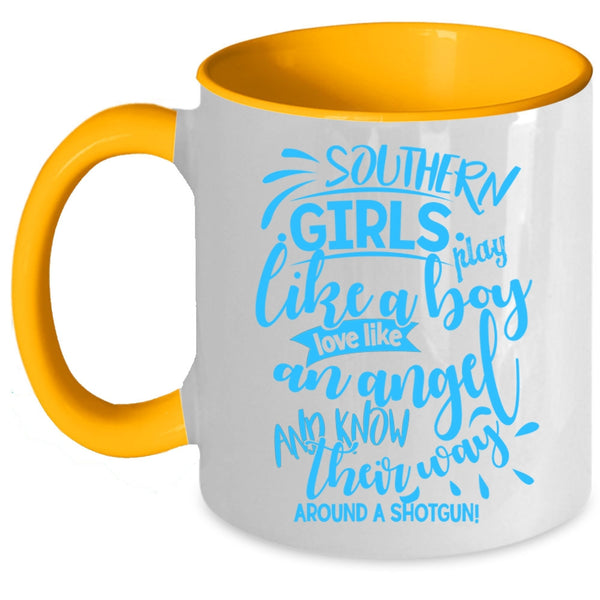 Love Like An Angel Coffee Mug, Southern Girls Play Like A Boy Accent Mug