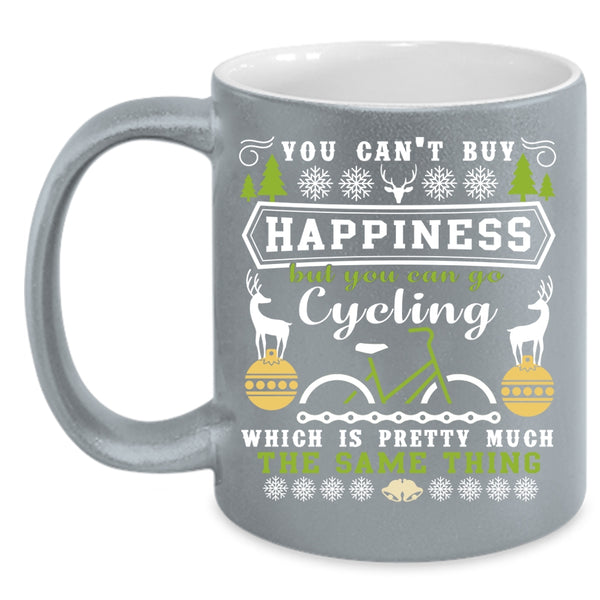 You Can Go Cycling Coffee Mug, Cycling Make Me Happy Coffee Cup