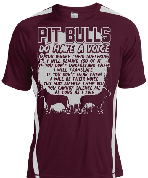 Pit Bulls Do Have A Voice T Shirt, I Will Translate T Shirt, Cool Shirt