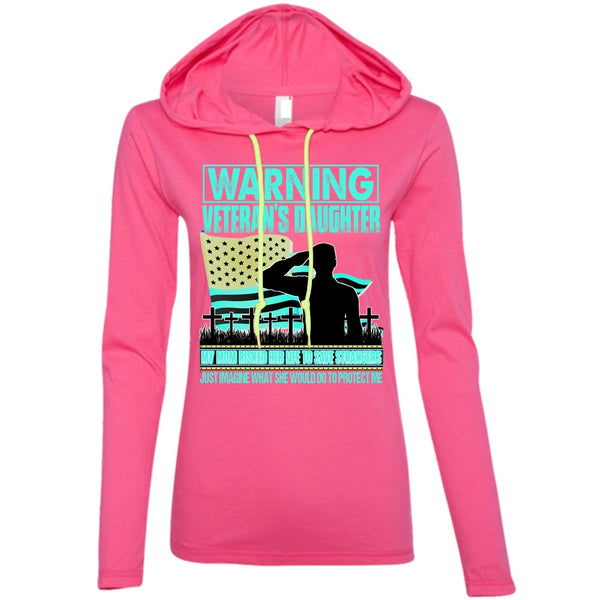 Warning Veteran's Daughter T Shirt, I Love Veteran T Shirt, Awesome T-Shirts