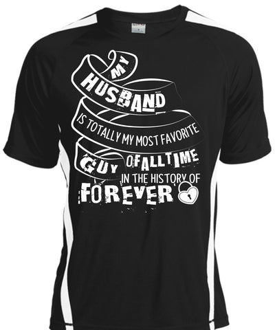 A black t-shirt with the shopify logo