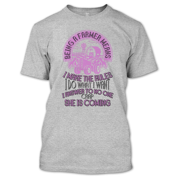 Being A Farmer T Shirt, Gift For Farmer T Shirt