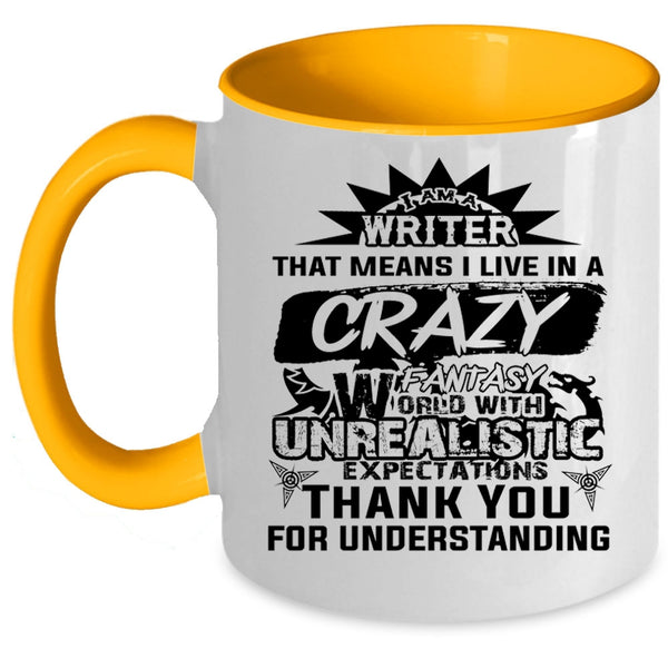 Awesome Gift For Writer Coffee Mug, I Am A Writer Accent Mug