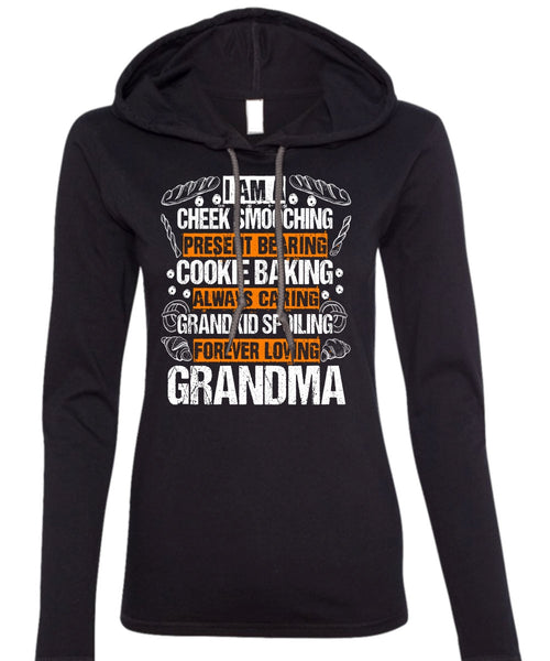 Forever Loving Grandma T Shirt, Cookie Baking T Shirt (Anvil Ladies Ringspun Hooded)
