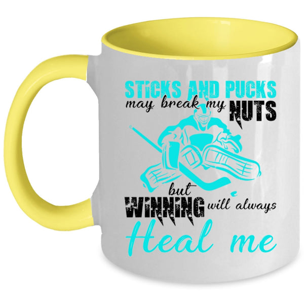 Awesome Hockey Player Coffee Mug, Cool Hockey Accent Mug