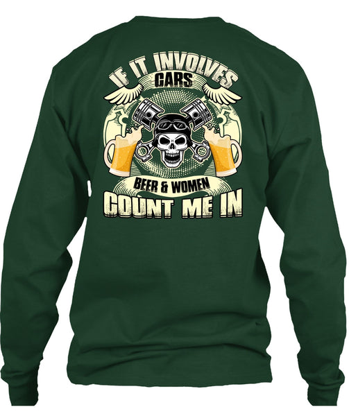 If It Involves Cars T Shirt, I Love Mechanic T Shirt