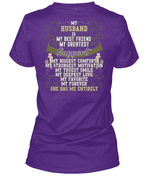 My Husband Is My Best Friend T Shirt, My Truest Smile T Shirt