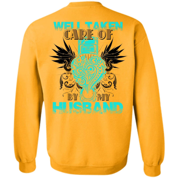 I Love Husband T Shirt, Well Taken Care Of Heart By My Husband Sweatshirt