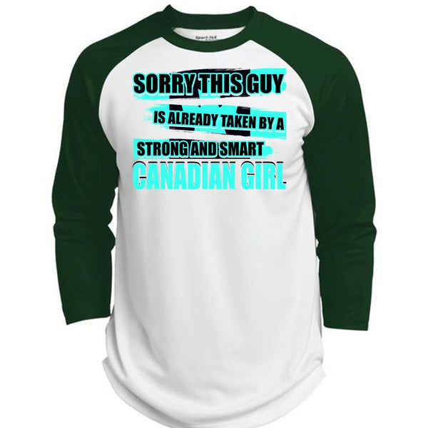 Strong And Smart Canadian Girl T Shirt, I Love Lady T Shirt, Awesome T-Shirts  (Polyester Game Baseball Jersey)