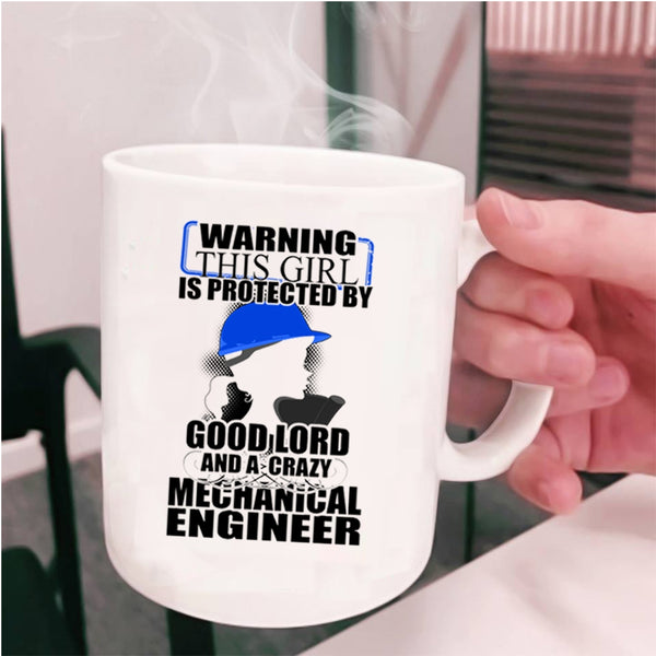 Couple Coffee Mug, This Girl Is Protected By A Mechanical Engineer Cup