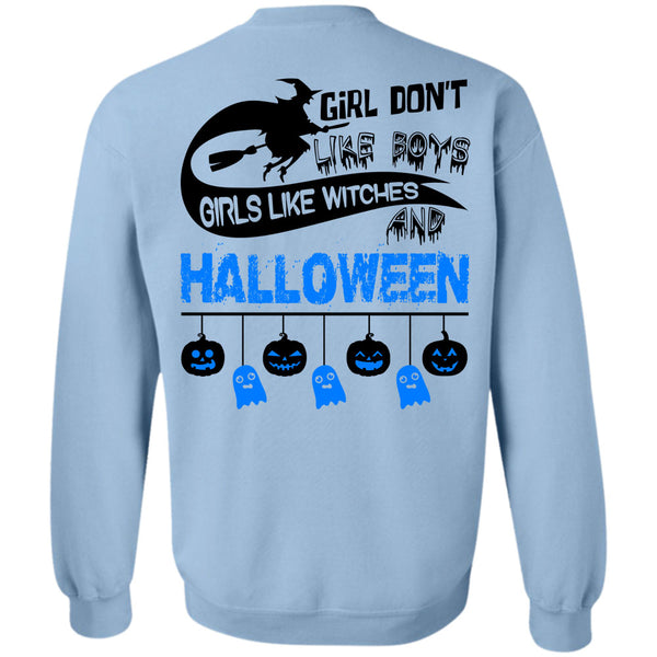 I Love You Pumpkin T Shirt, Girls Like Witches And Halloween Sweatshirt