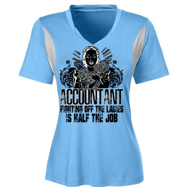 Accountant Fighting Off The Ladies T Shirt, I Love Accountant T Shirt, Awesome T-Shirts