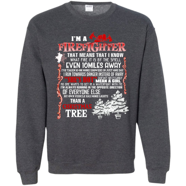 Christmas Tree T Shirt, Coolest Firefighter Sweatshirt