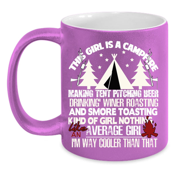 This Girl Is A Campfire Coffee Mug, Cool Gift For Daughter Coffee Cup