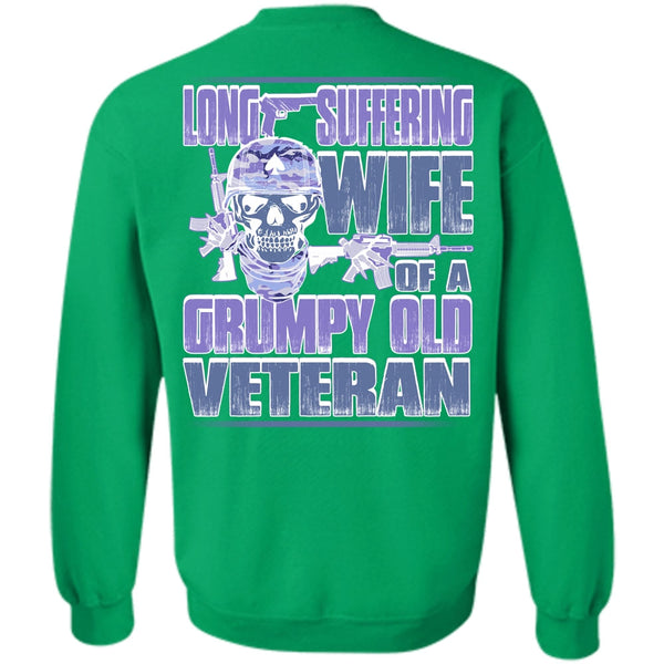 I Love Veteran T Shirt, Long Suffering Wife Sweatshirt