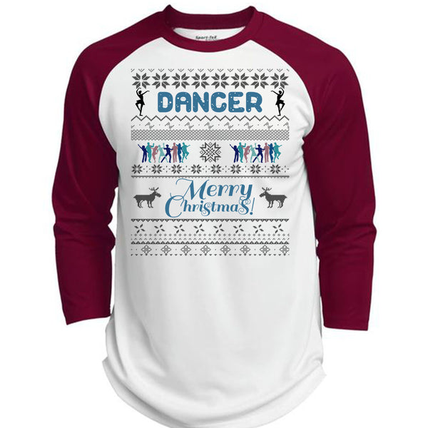 Dancer Merry Christmas T Shirt, Being A Dancer T Shirt, Awesome T-Shirts  (Polyester Game Baseball Jersey)