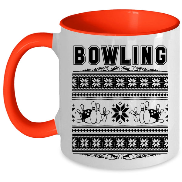Make An Ugly Christmas Coffee Mug, Bowling Accent Mug