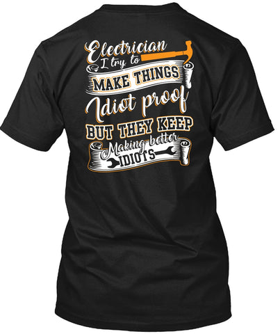 A black t-shirt with the shopify logo
