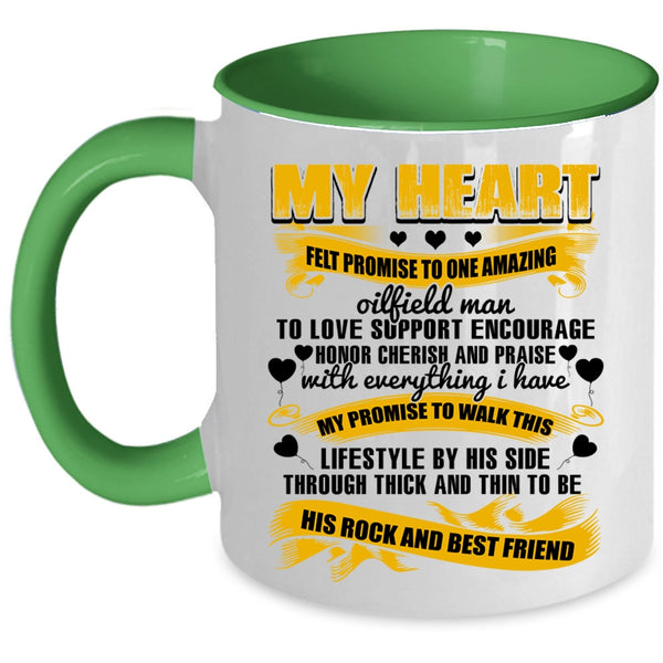To Be His Best Friend Coffee Mug, I Love Oilfield Man Accent Mug