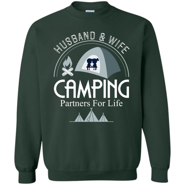 Camping Partners For Life T Shirt, Coolest Camping Couple Sweatshirt