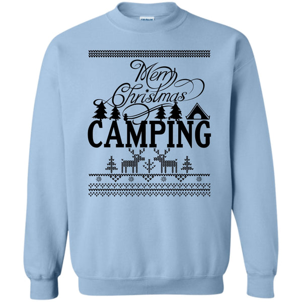 Gift For Camper T Shirt, Merry Christmas Camping Sweatshirt