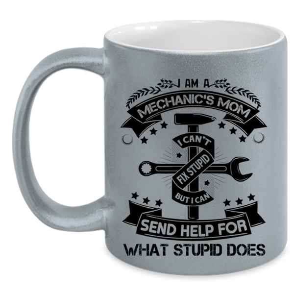 Awesome Mechanic's Mom Coffee Mug, I Am A Mechanic's Mom Accent Mug