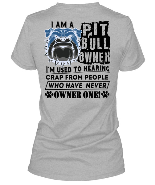 I Am A Pit Bull Owner T Shirt, I Love Dogs T Shirt