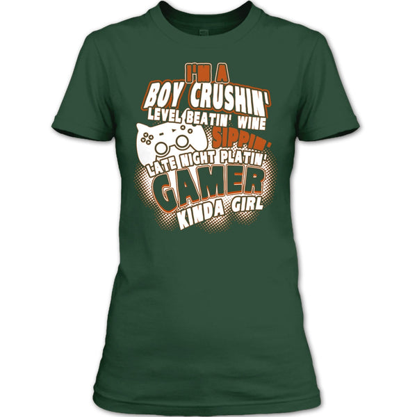 I'm A Boy Crushin' T Shirt, Gamer Kinda Girl T Shirt