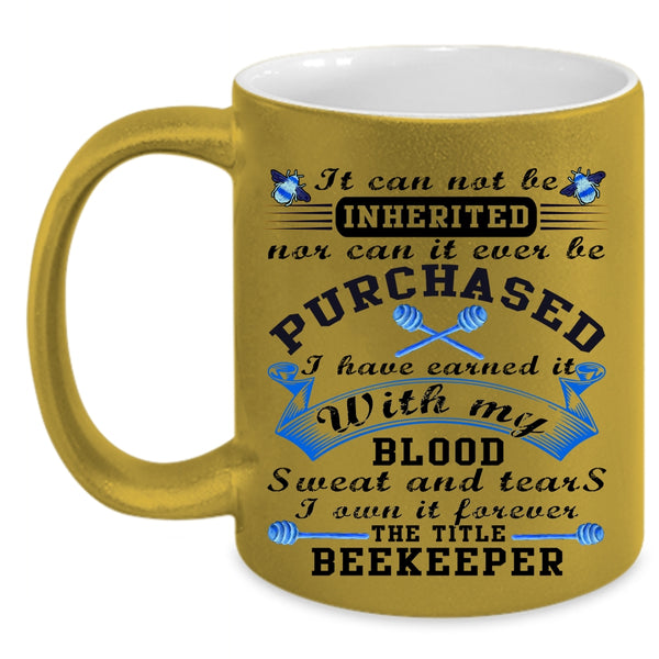 Best Beekeeper Coffee Mug, The Title Beekeeper Accent Mug