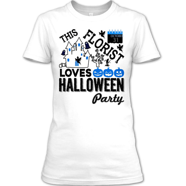 Halloween T Shirt, Cool Florist T Shirt
