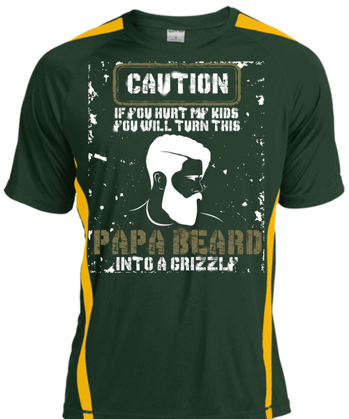Papa Beard Into A Grizzly T Shirt, You Hurt My Kids T Shirt, Cool Shirt