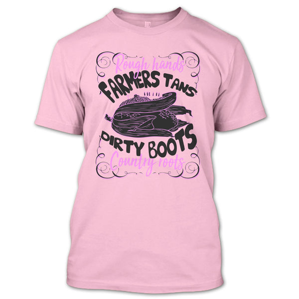 Rough Hands Farmers Tans T Shirt, Coolest Farmer T Shirt
