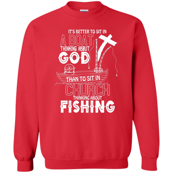 Thinking About Fishing T Shirt, I Love Fishing Sweatshirt