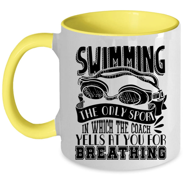 Funny Gift For Swimmer Coffee Mug, Swimming Accent Mug