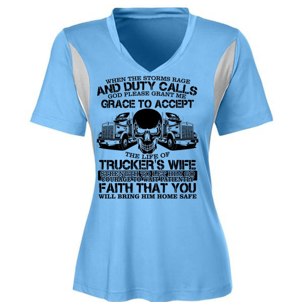 The Life Of Trucker's Wife T Shirt, I Love Trucking T Shirt, Awesome T-Shirts