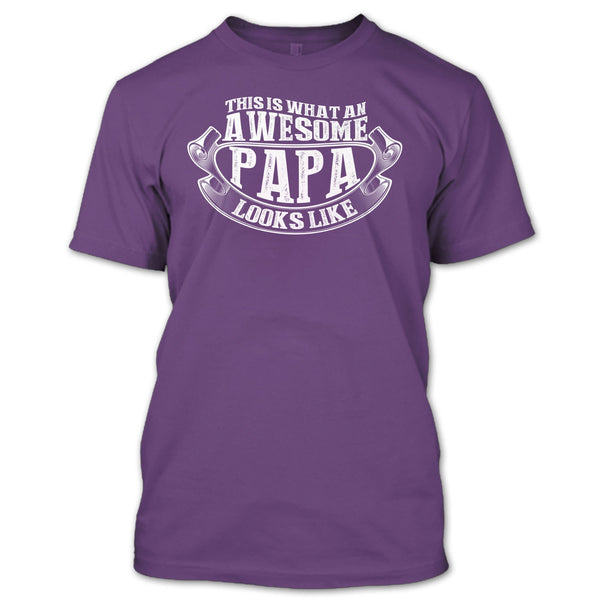 Awesome Papa Looks Like T Shirt, Gift For Papa T Shirt