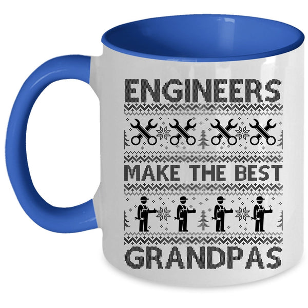 Funny Christmas Coffee Mug, Engineers Make The Best Grandpas Accent Mug