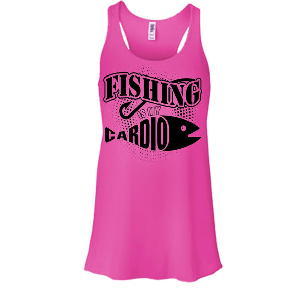 Fishing Is My Cardio T Shirt, Funny Fishing Tank Top