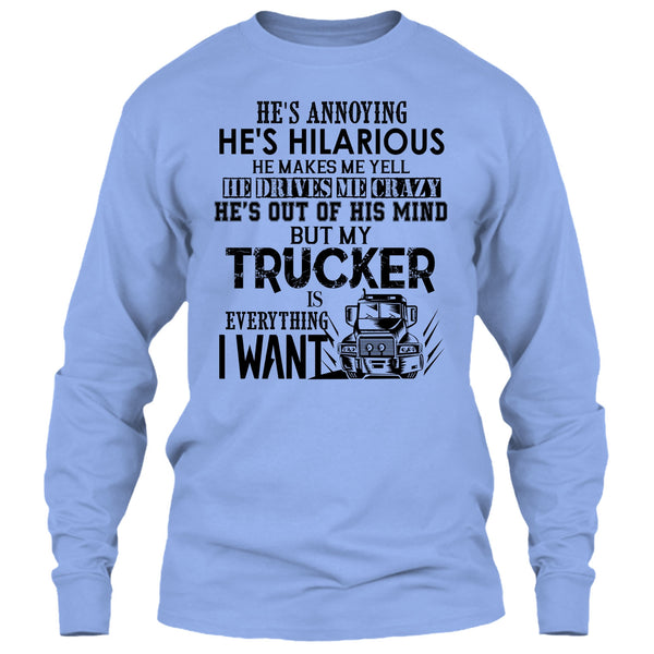 My Trucker Is Everything T Shirt, Coolest Trucker T Shirt