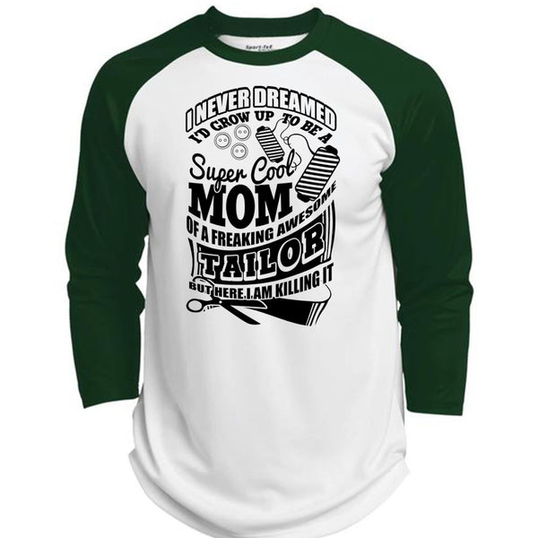 I'd Grow Up To Be A Cool Mom T Shirt, I Love Tailor T Shirt, Awesome T-Shirts  (Polyester Game Baseball Jersey)