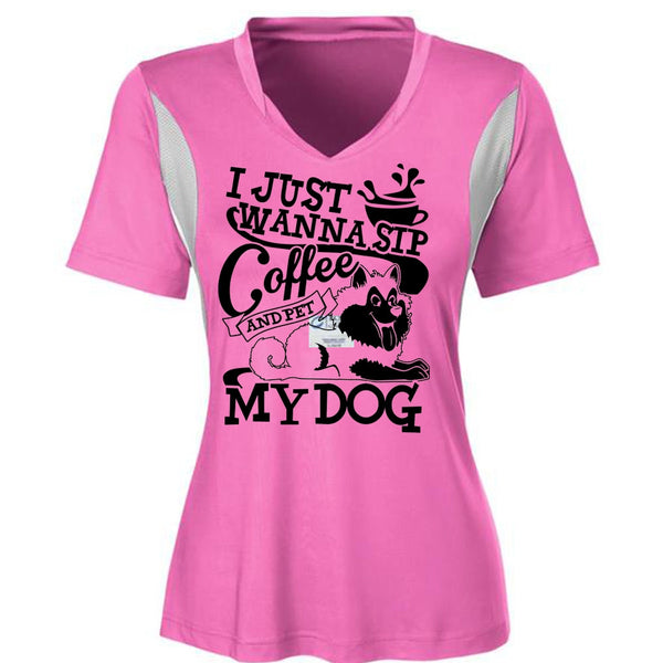 I Just Wanna Sip Coffee My Dog T Shirt, I Love My Dog T Shirt, Awesome T-Shirts